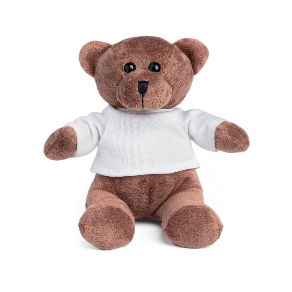GRIZZLY. Teddy bear plush toy with t-shirt on
