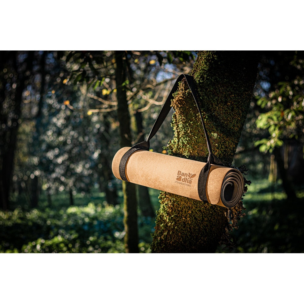 GERES. Подложка за упражнения по йога, изработена от корк и TPE. Дебелина до 3.7 мм