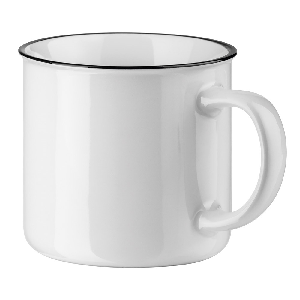 VERNON WHITE. Ceramic mug 340 mL