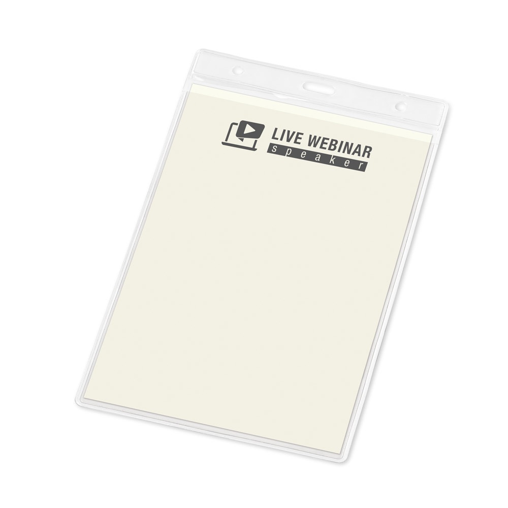 WHITMAN. Вертикален джоб за бадж от PVC