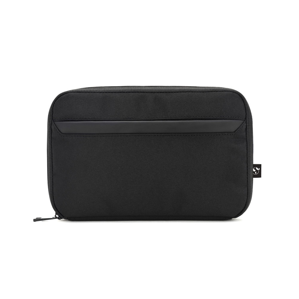YANGON. Spacious organiser bag for tech accessories in twill with water-repellent coating and 600D recycled polyester