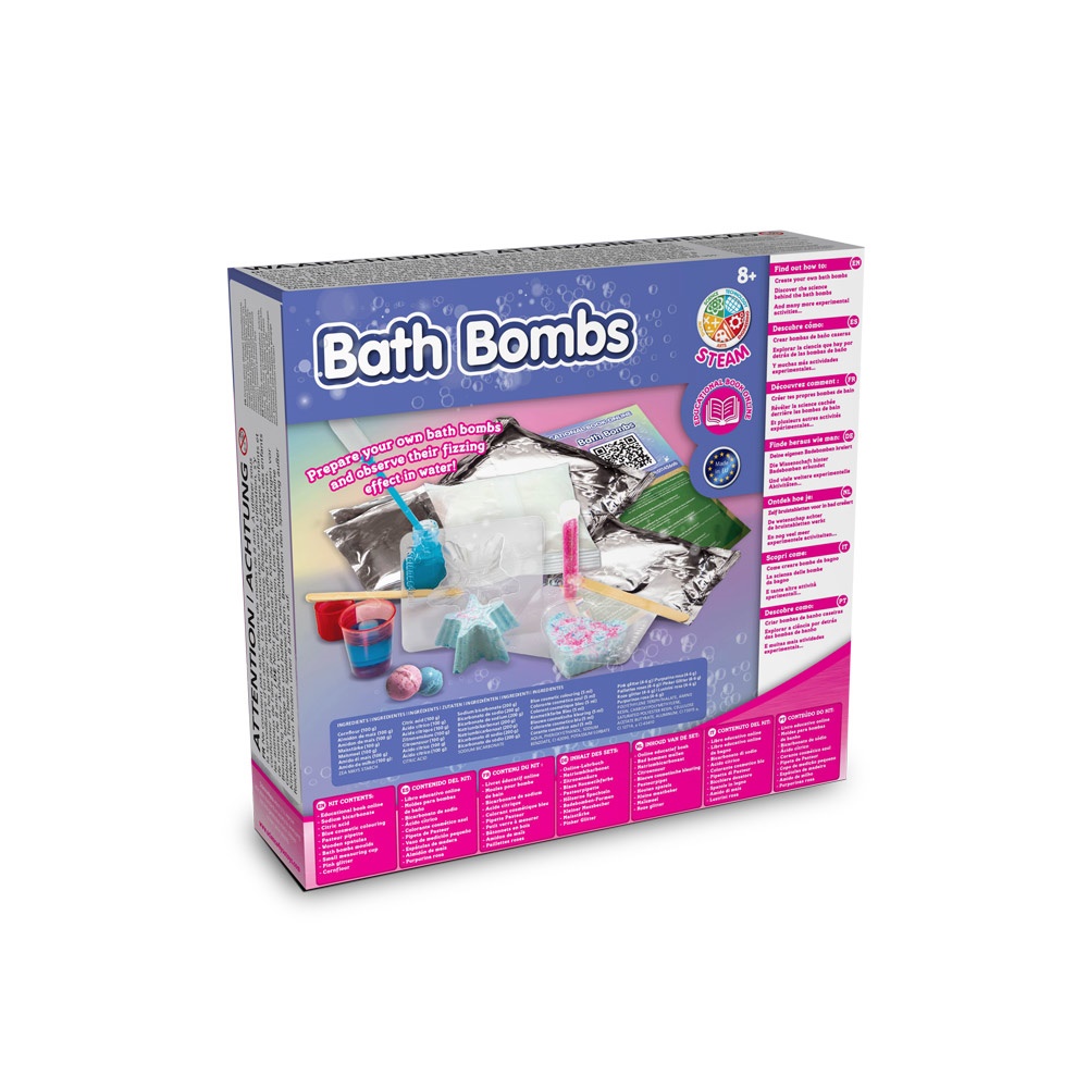 Bath Bombs Kit III. Образователна игра за деца доставя се с подаръчна торбичка от крафт хартия (115 g/m²)