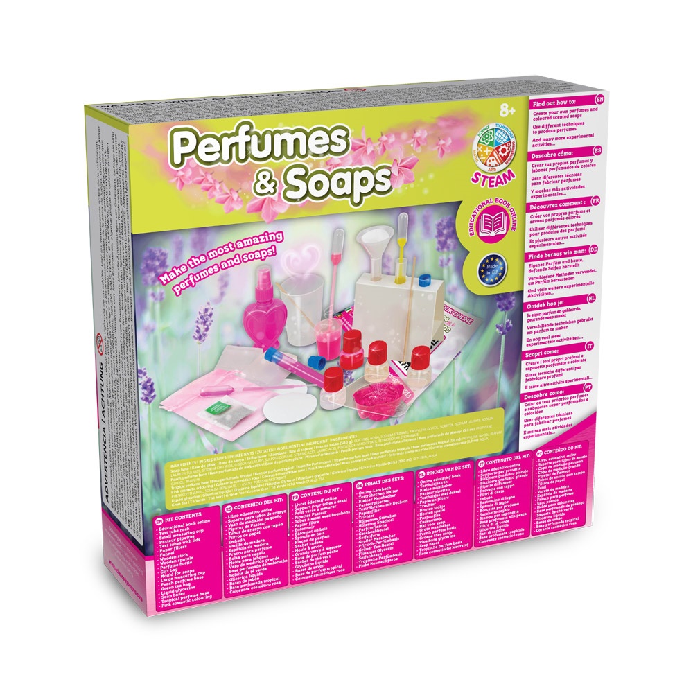 Perfume & Soap Factory Kit II. Образователна игра за деца доставя се с подаръчна торбичка от крафт хартия (90 g/m²), изработен от FSC™ сертифициран материал и други контролирани материали