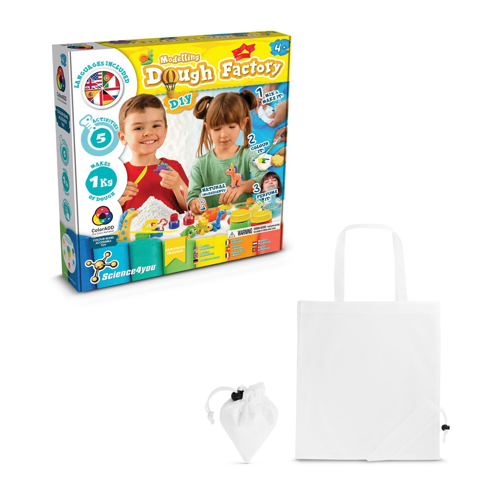 Modeling Dough Factory Kit II. Образователна игра за деца доставя се със сгъваема чанта за подаръци 190t
