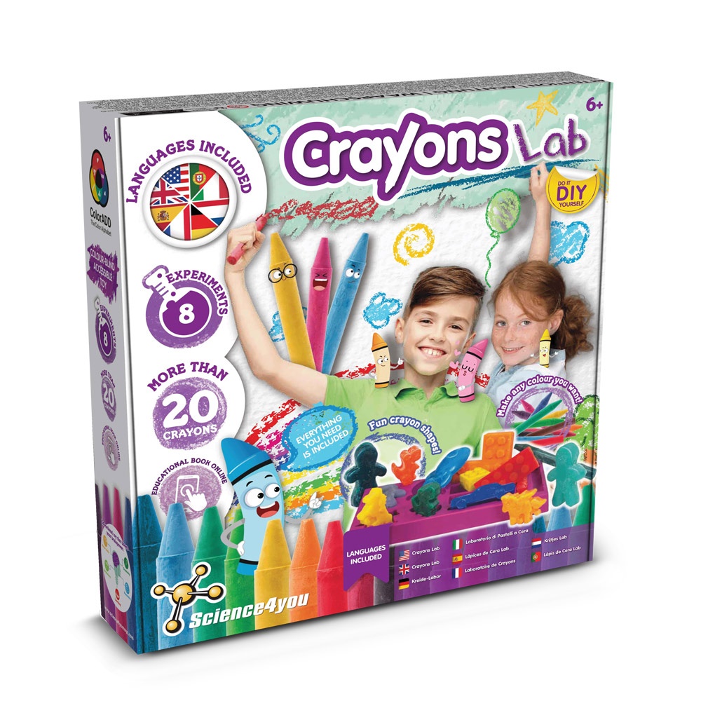 Crayon Factory Kit III. Образователна игра за деца доставя се с подаръчна торбичка от крафт хартия (100 g/m²)