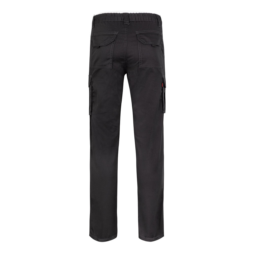 VL LUGH. Multi-pocket stretch trousers (240g/m²) in cotton (46%), EME (38%) and polyester (16%)
