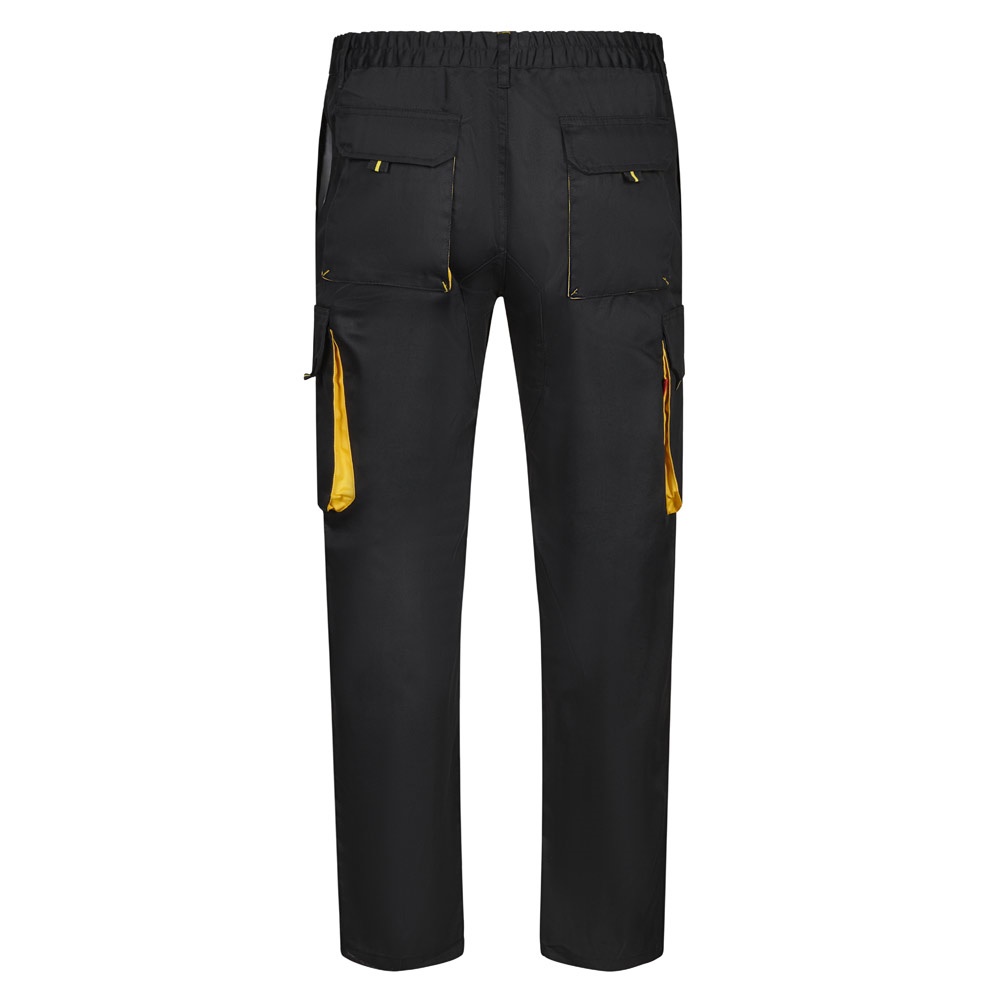VL HYPNOS. Two-tone multi-pocket twill trousers (200g/m²), in cotton (35%) and polyester (65%)
