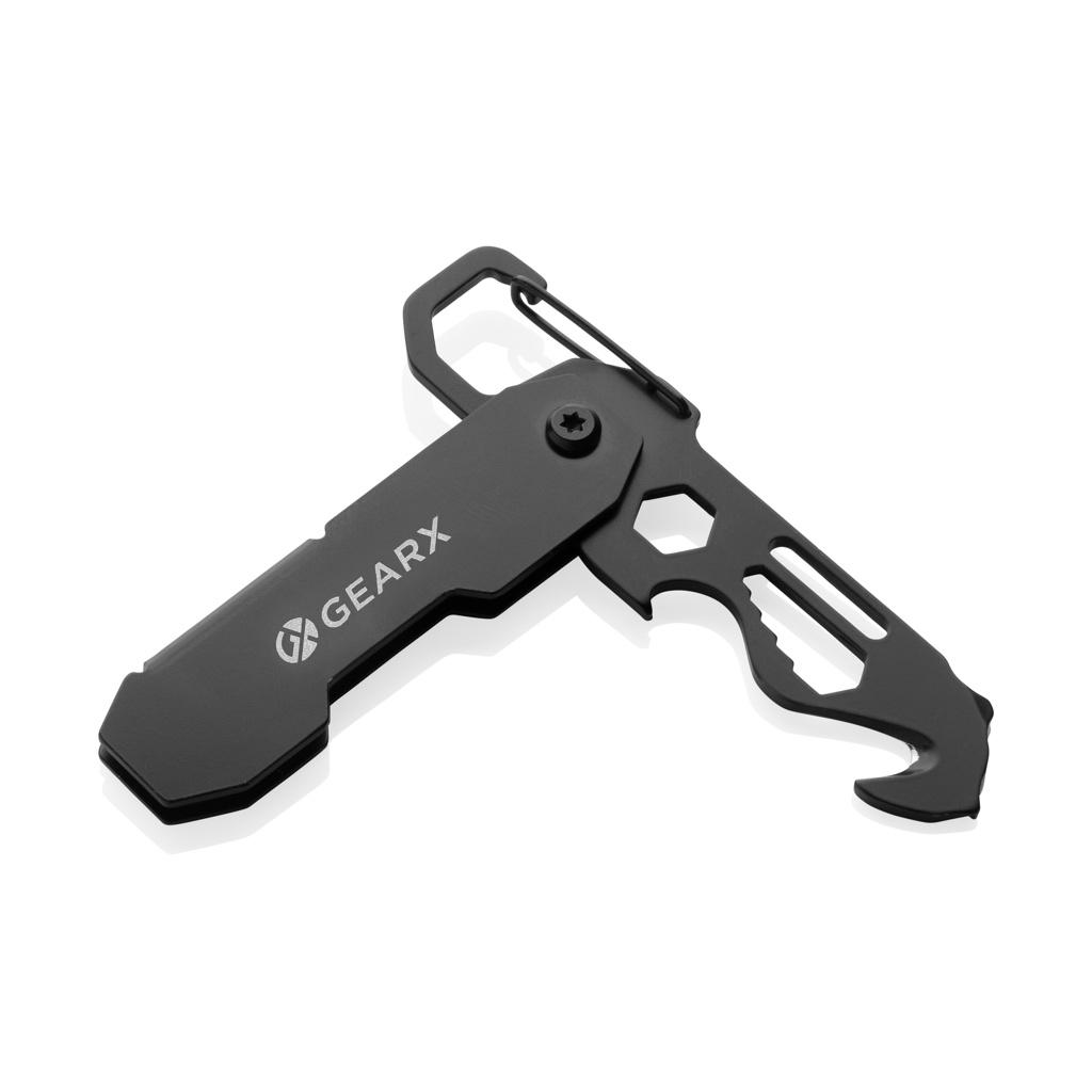 Gear X foldable EDC tool with carabiner and parcel cutter