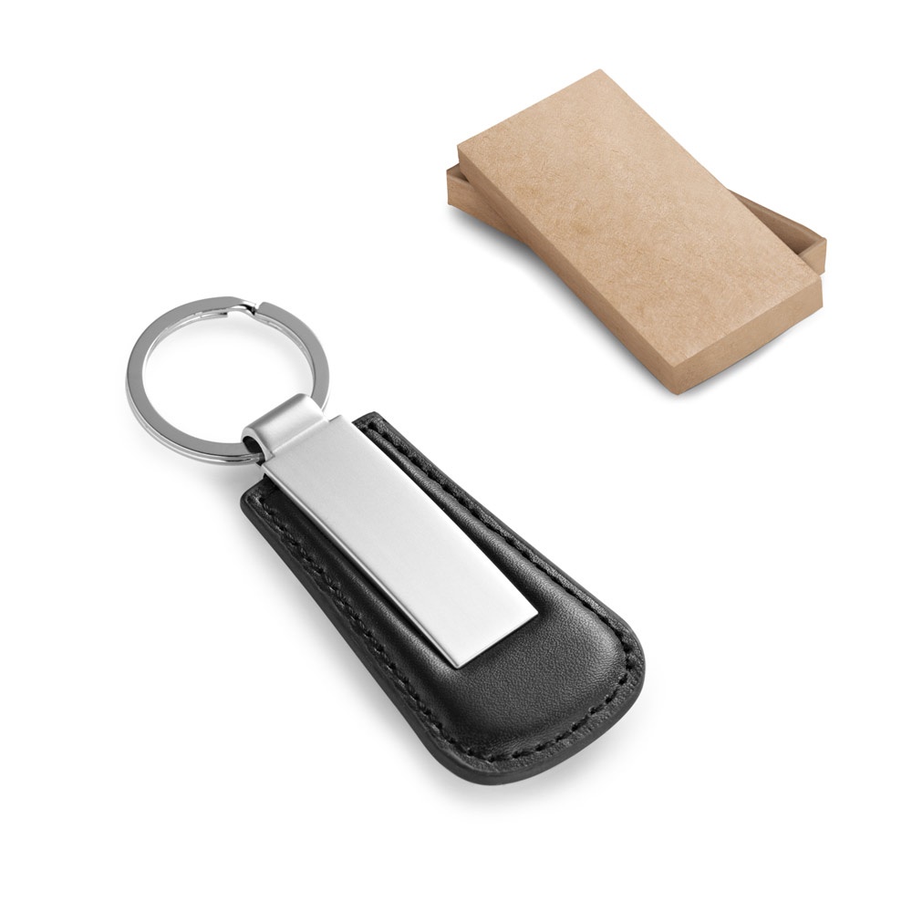 BACHMANN. Метален ключодържател с полиуретанова обвивка