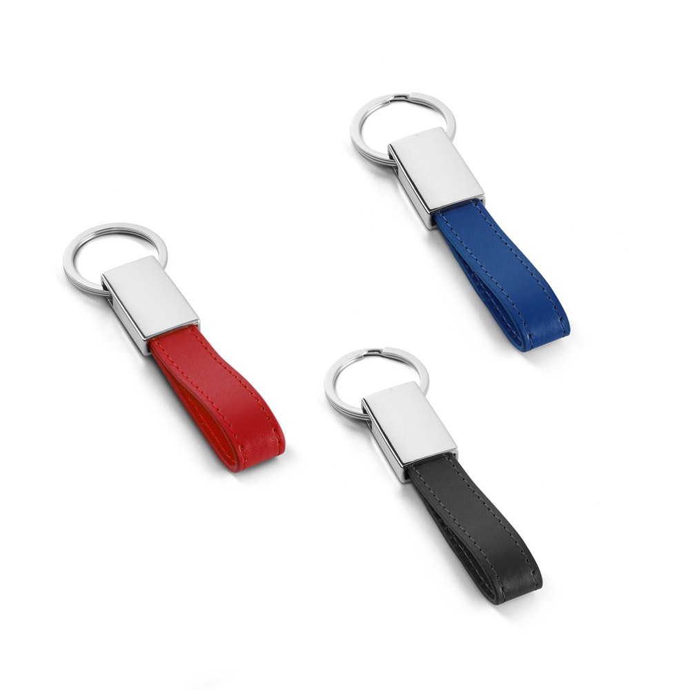 WATOH. Кръгъл ключодържател от метал и полиуретан