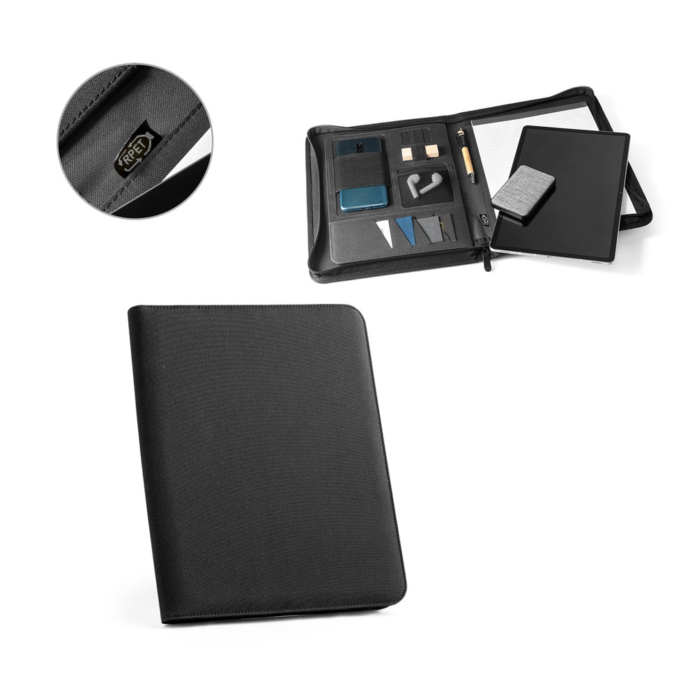 EMERGE FOLDER. 300 D 100% rPET A4 папка с цип