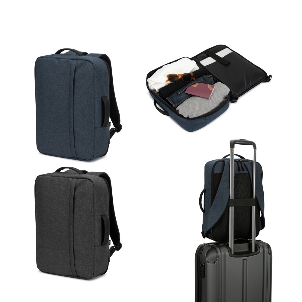 NIAMEY. Раница за лаптоп 15.6" от рециклиран полиестер с висока плътност 300D