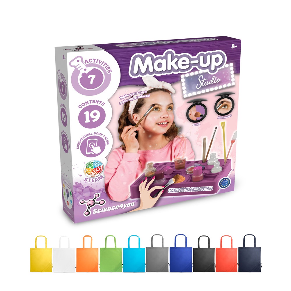 Makeup Studio Kit II. Образователна игра за деца доставя се със сгъваема чанта за подаръци 190t