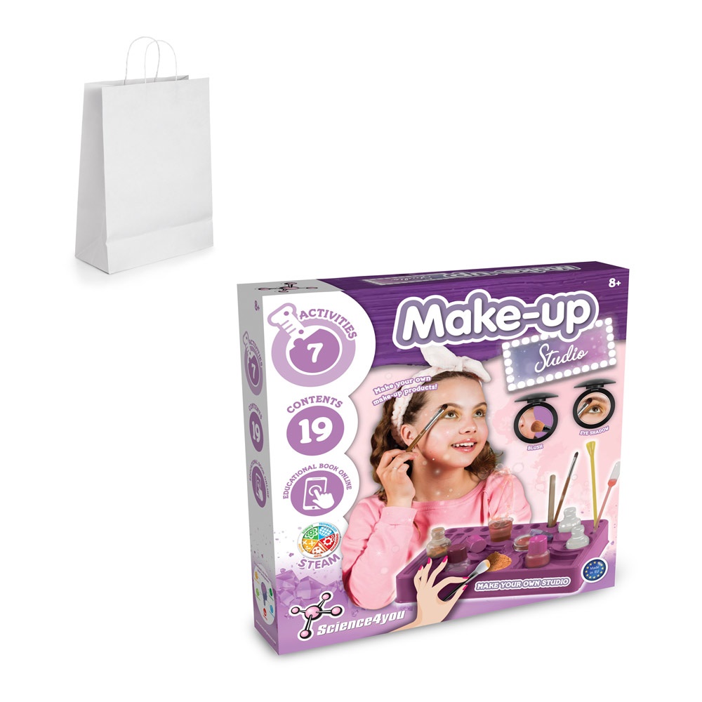 Makeup Studio Kit III. Образователна игра за деца доставя се с подаръчна торбичка от крафт хартия (100 g/m²)
