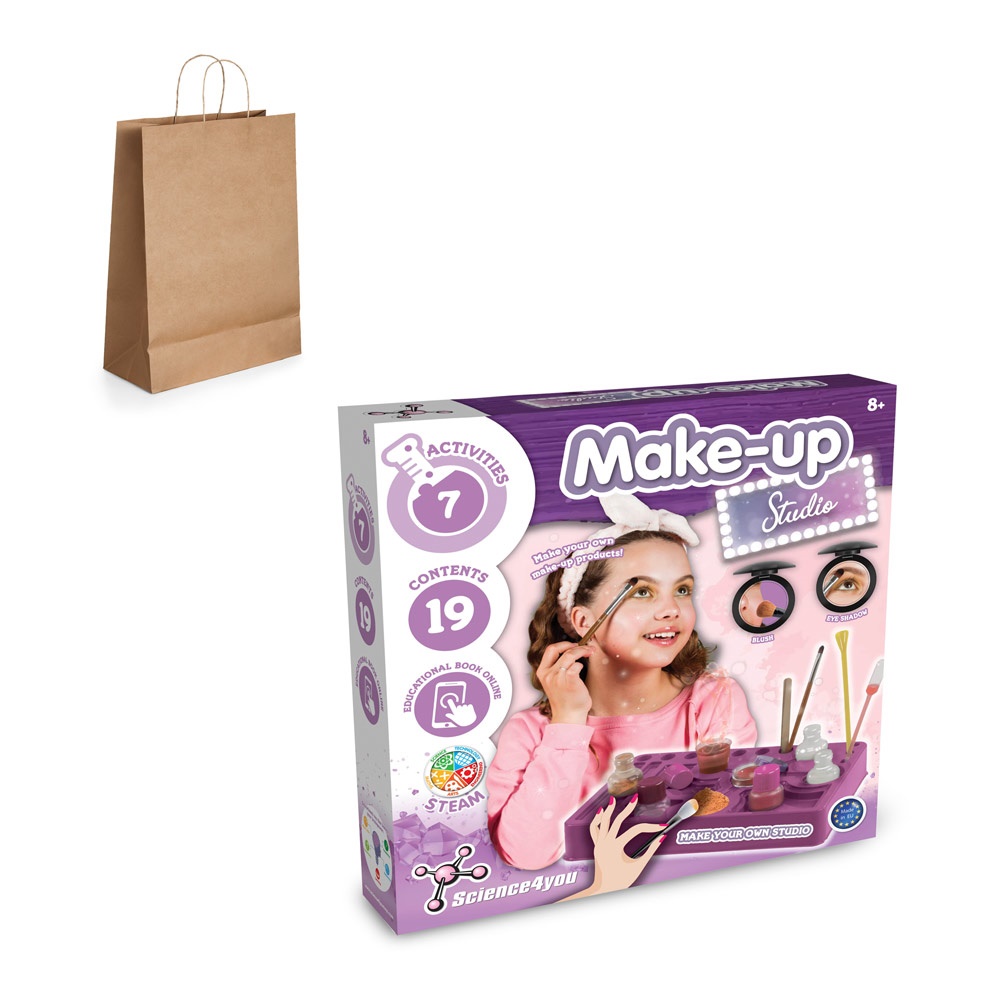Makeup Studio Kit IV. Образователна игра за деца доставя се с подаръчна торбичка от крафт хартия (115 g/m²)