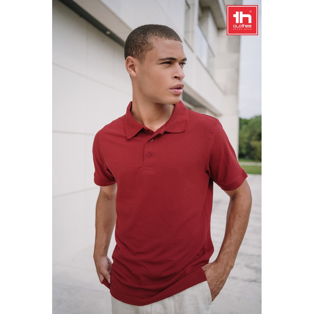 THC BERLIN. Men's short-sleeved polo shirt