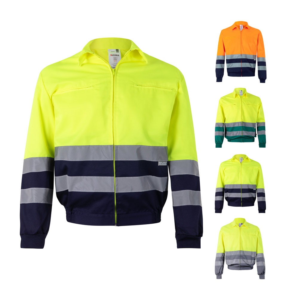 VL NEPTUNE LARGE. Двуцветно сако от плат (210 g/m²) от полиестер (80%) и памук (20%)